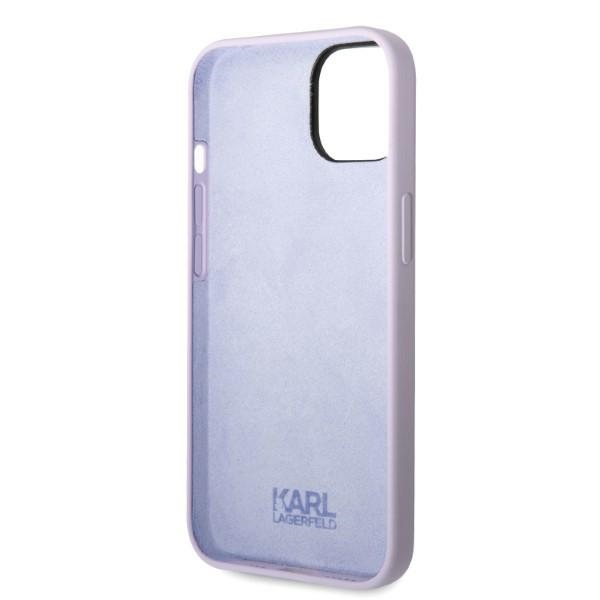 Karl Lagerfeld KLHCP14MSNIKBCU iPhone 14Plus / 15 Plus 6,7" hardcase purpurowy/purple Silicone Ikonik