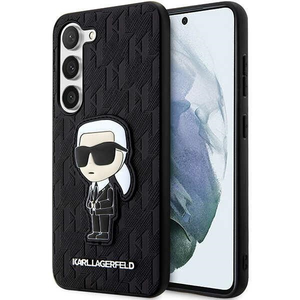 Karl Lagerfeld KLHCS23SSAKLHKPK S23 S911hardcase czarny/black Saffiano Monogram Ikonik