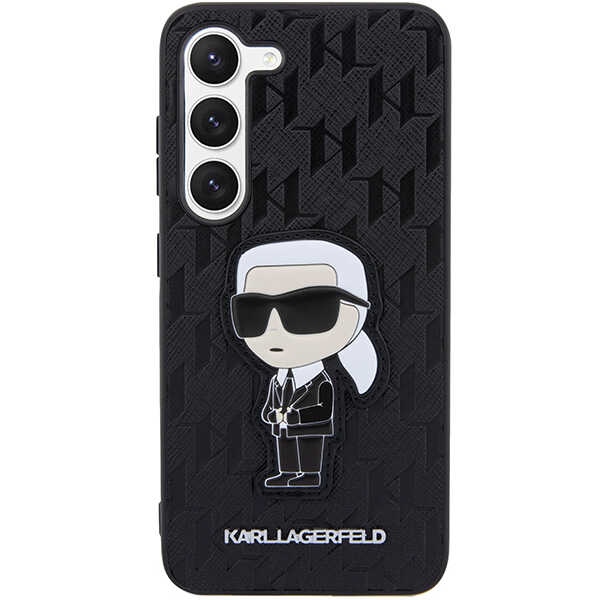 Karl Lagerfeld KLHCS23SSAKLHKPK S23 S911hardcase czarny/black Saffiano Monogram Ikonik