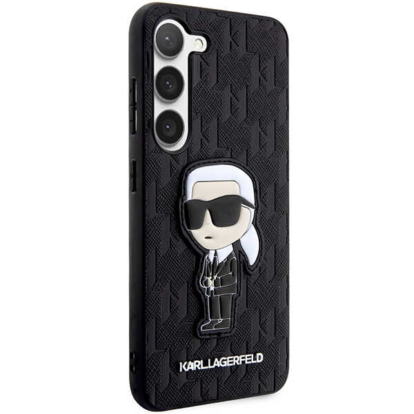 Karl Lagerfeld KLHCS23SSAKLHKPK S23 S911hardcase czarny/black Saffiano Monogram Ikonik