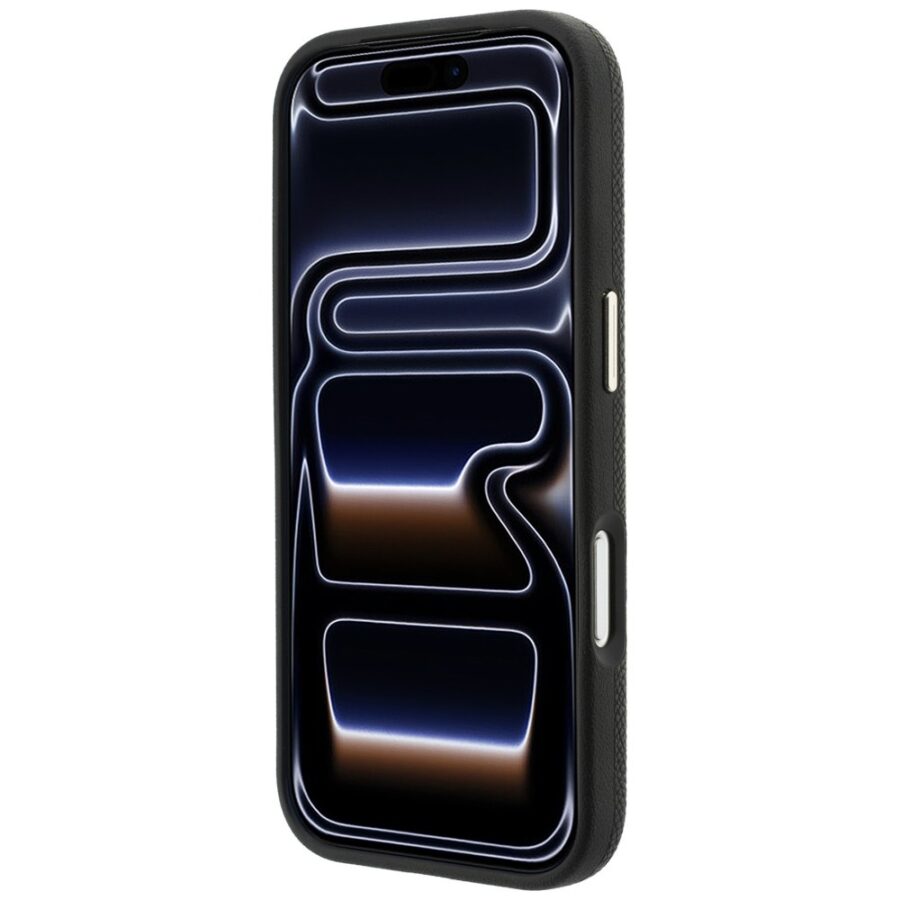 Etui Karl Lagerfeld Grained with Resin Signature Logo MagSafe do iPhone 18 Pro Max / 17 Pro Max czarny