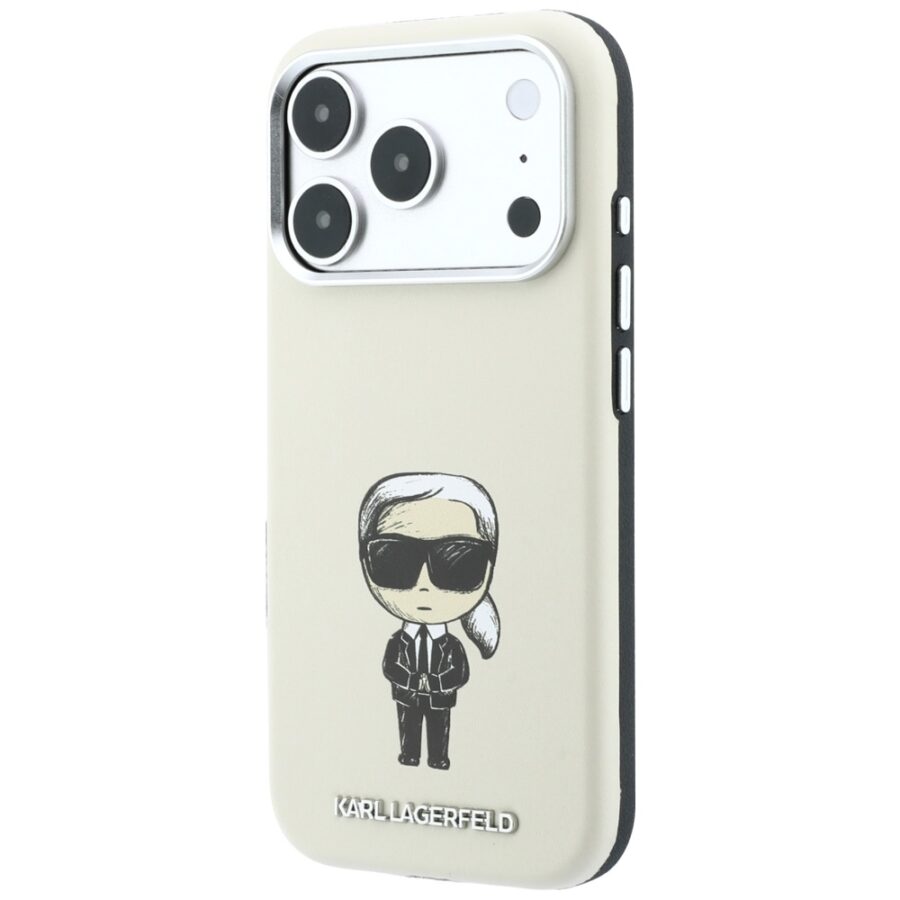 Etui Karl Lagerfeld Smooth Ikonik Sketch MagSafe do iPhone 18 Pro Max / 17 Pro Max beżowy