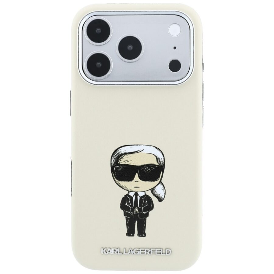 Etui Karl Lagerfeld Smooth Ikonik Sketch MagSafe do iPhone 18 Pro Max / 17 Pro Max beżowy