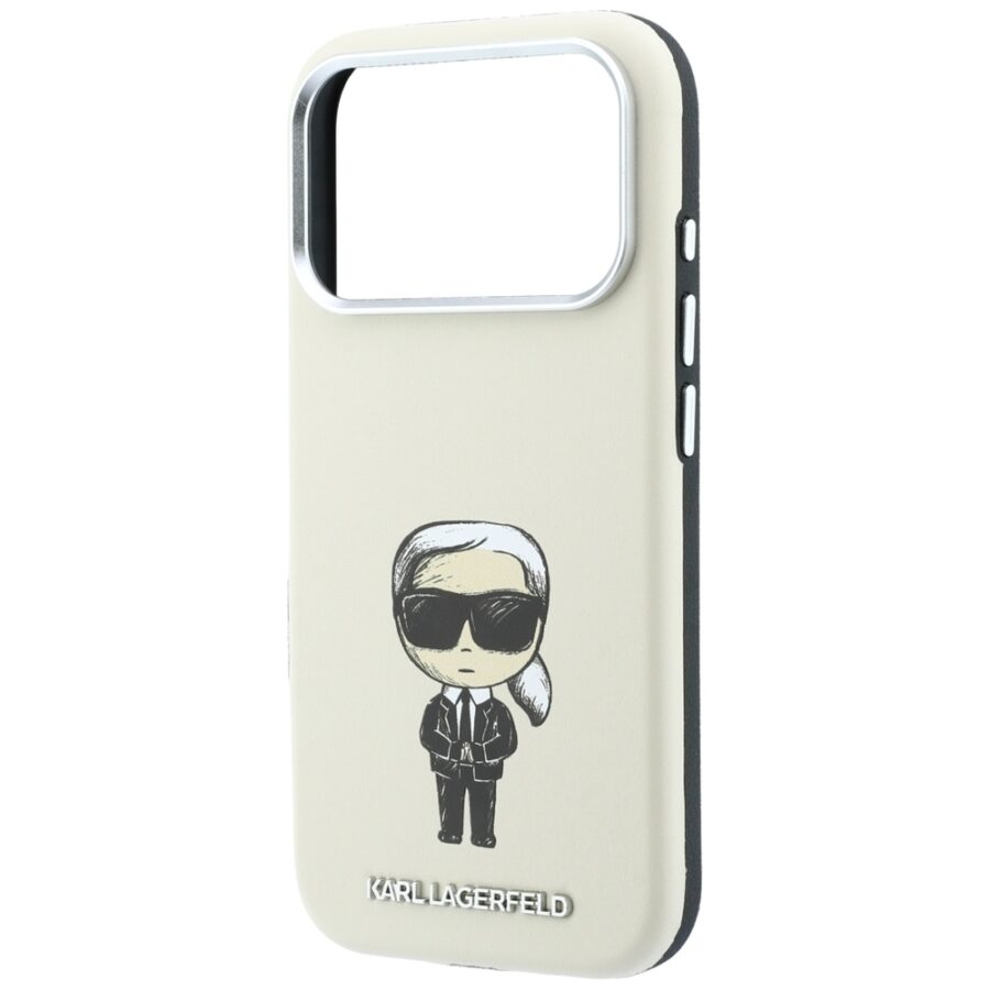 Etui Karl Lagerfeld Smooth Ikonik Sketch MagSafe do iPhone 18 Pro Max / 17 Pro Max beżowy
