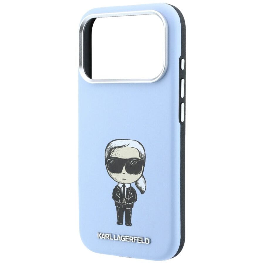 Etui Karl Lagerfeld Smooth Ikonik Sketch MagSafe do iPhone 18 Pro Max / 17 Pro Max jasnoniebieski