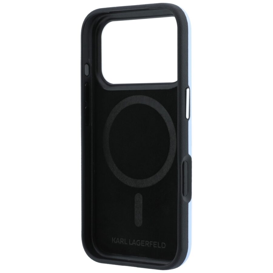 Etui Karl Lagerfeld Smooth Ikonik Sketch MagSafe do iPhone 18 Pro Max / 17 Pro Max jasnoniebieski
