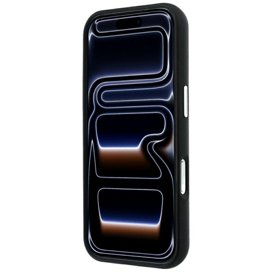 Etui Karl Lagerfeld Saffiano Small Script Metal Logo MagSafe do iPhone 18 Pro / 17 Pro czarny