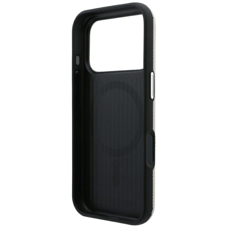 Etui Karl Lagerfeld Grained Embossed Ring & Kameo Logo MagSafe do iPhone 18 Pro Max / 17 Pro Max beżowy