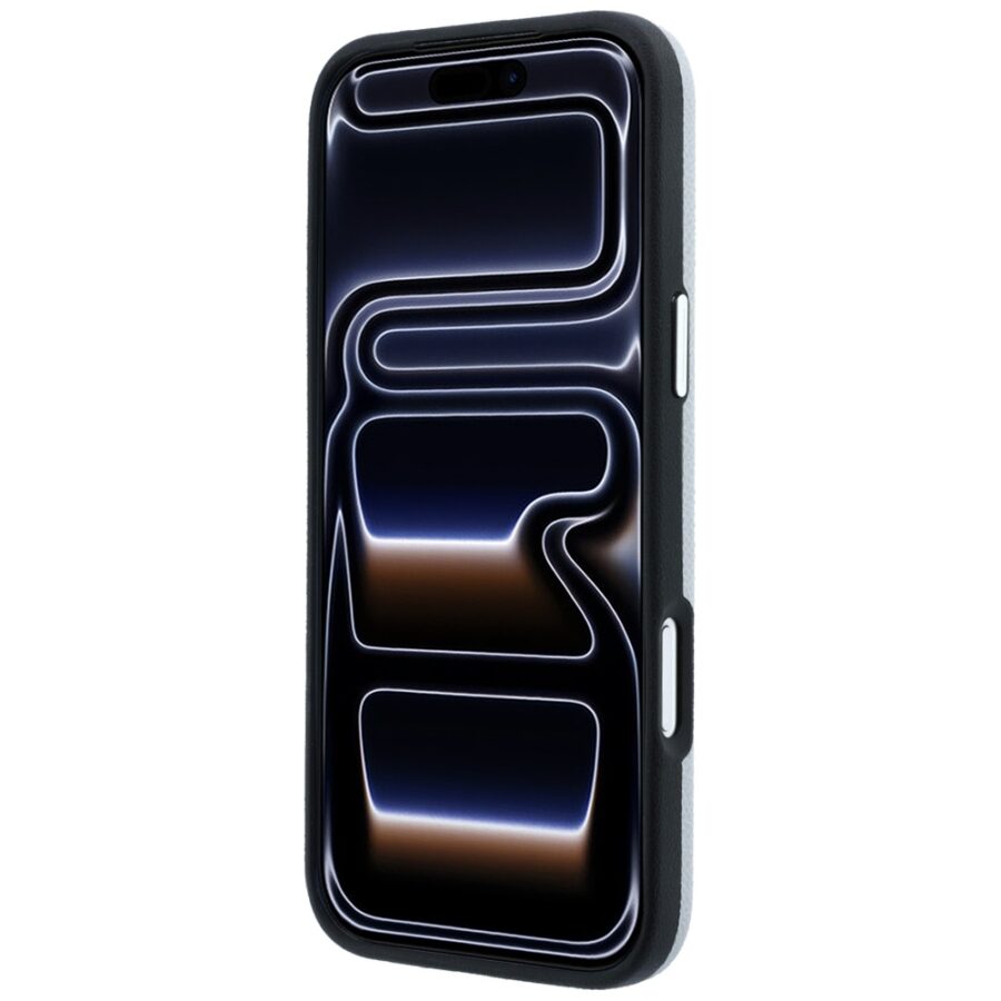 Etui Karl Lagerfeld Grained Karl Head Metal MagSafe do iPhone 18 Pro / 17 Pro szary