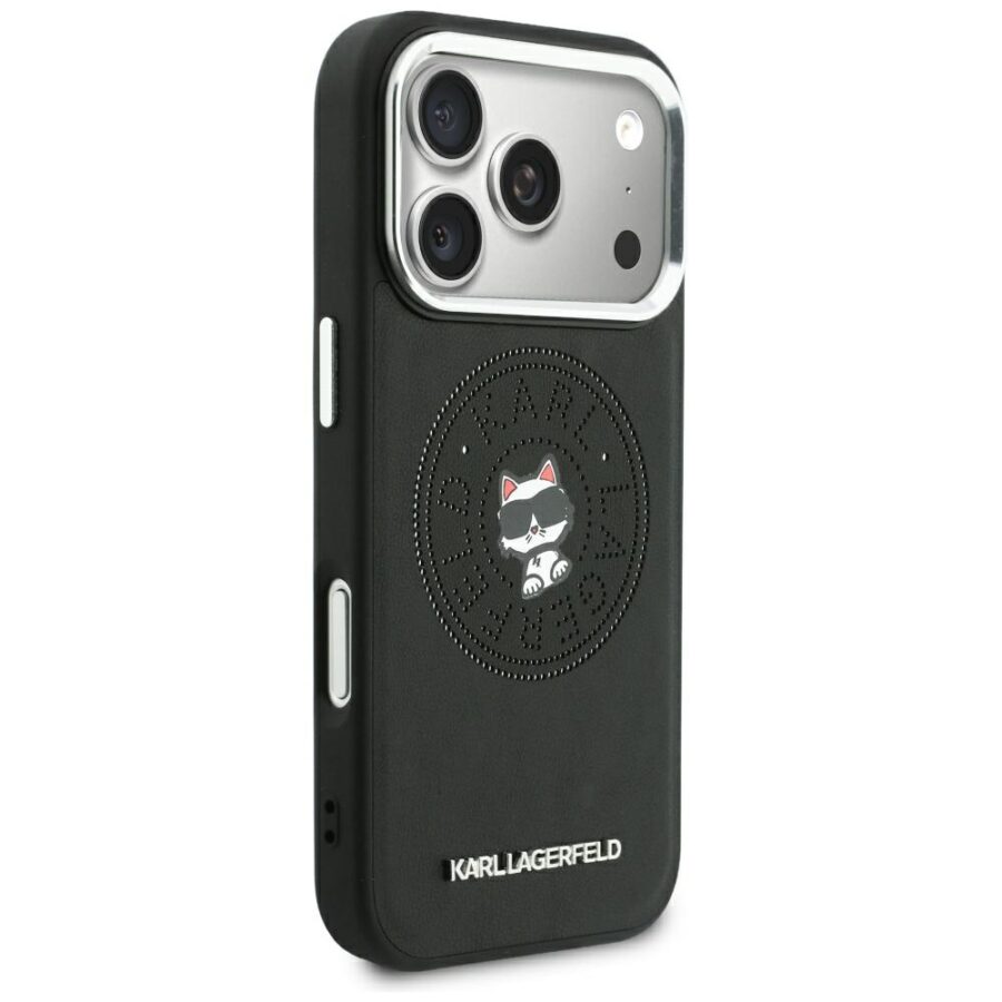 Etui Karl Lagerfeld Point & Choupette Sketch MagSafe do iPhone 18 Pro / 17 Pro czarny