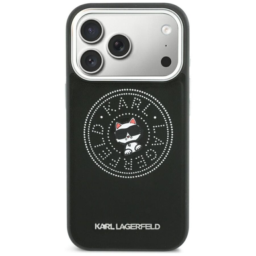 Etui Karl Lagerfeld Point & Choupette Sketch MagSafe do iPhone 18 Pro Max / 17 Pro Max czarny