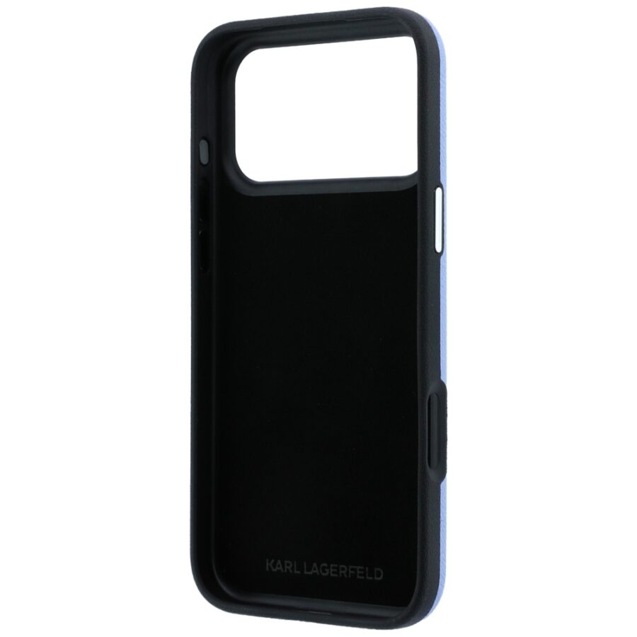 Etui Karl Lagerfeld Smooth Big Resin Signature Logo do iPhone 18 Pro Max / 17 Pro Max niebieski