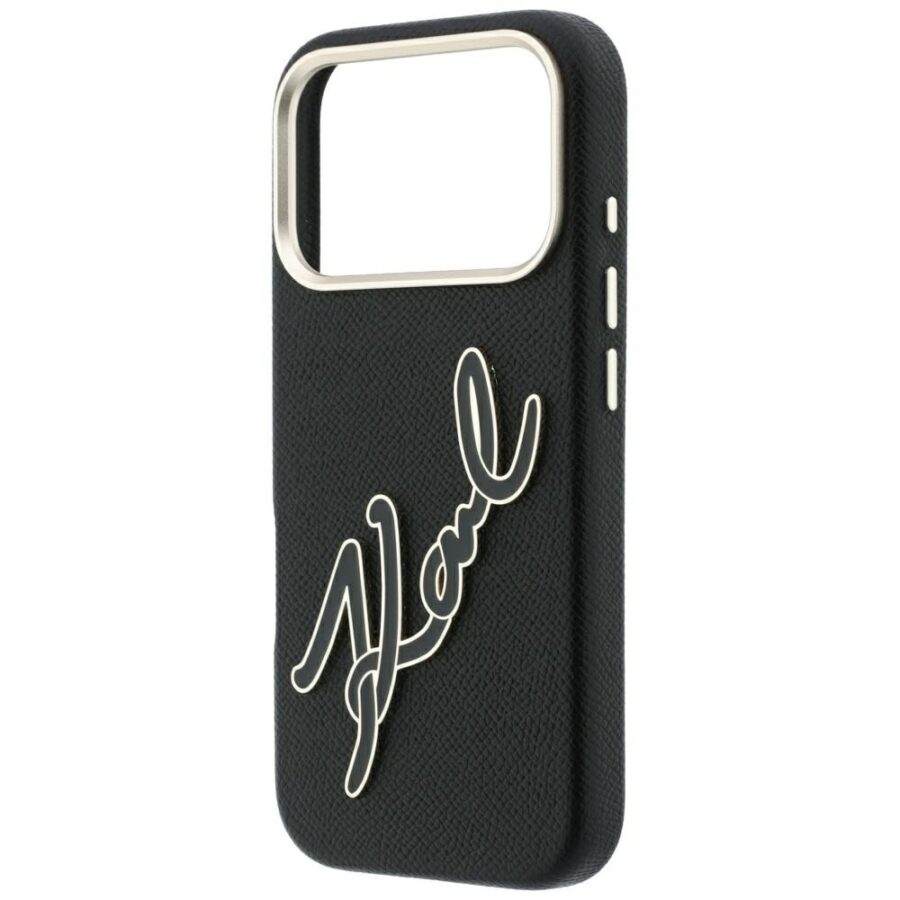 Etui Karl Lagerfeld Smooth Big Resin Signature Logo do iPhone 18 Pro / 17 Pro czarny