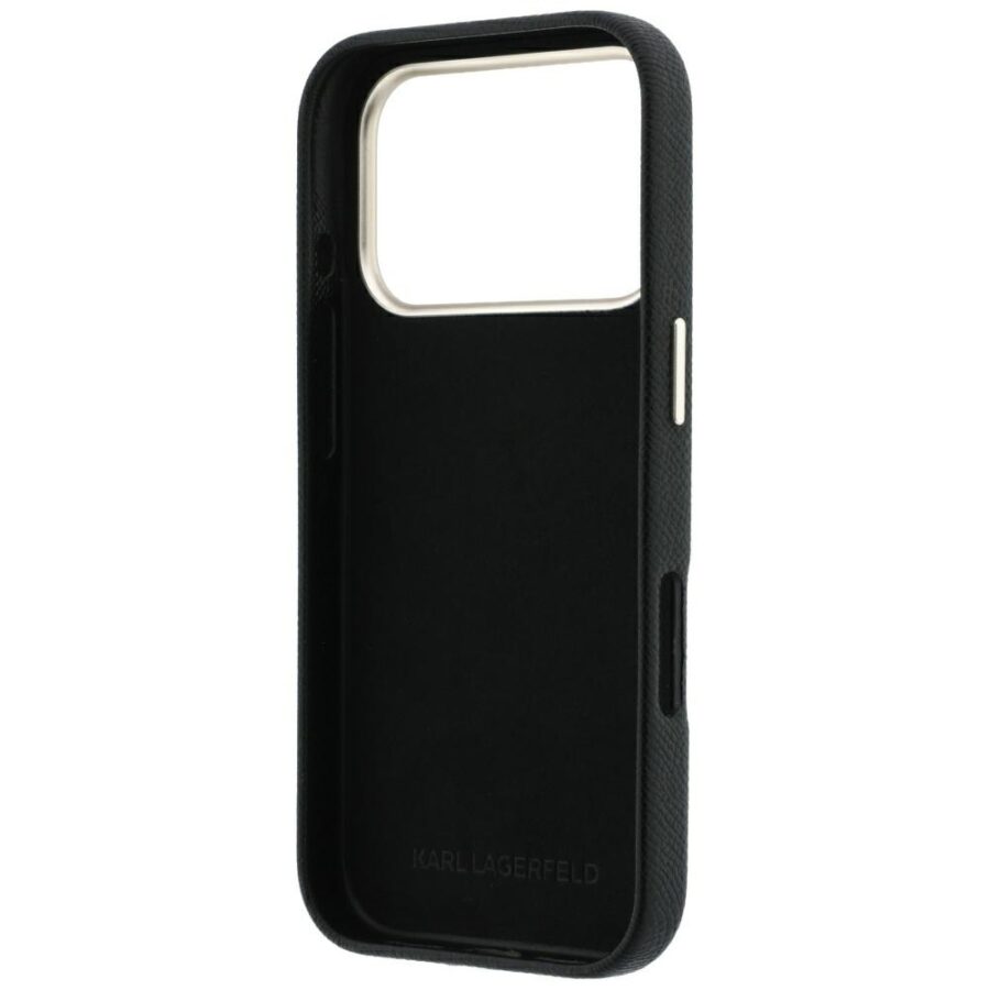 Etui Karl Lagerfeld Smooth Big Resin Signature Logo do iPhone 18 Pro / 17 Pro czarny