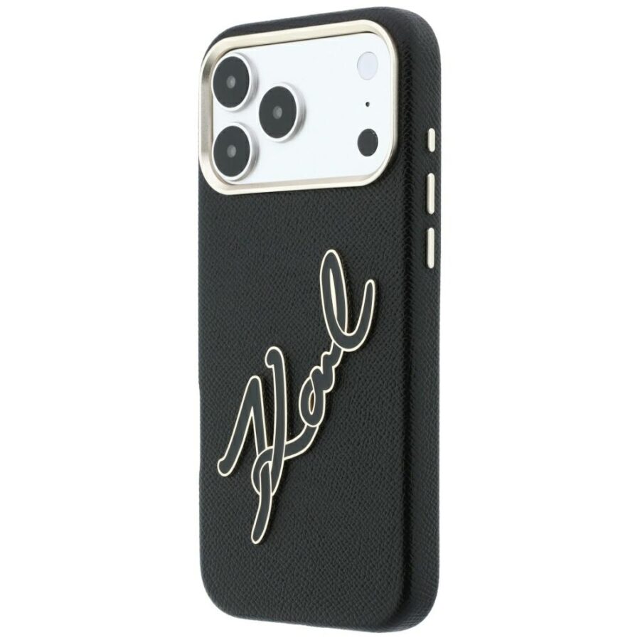 Etui Karl Lagerfeld Smooth Big Resin Signature Logo do iPhone 18 Pro Max / 17 Pro Max czarny