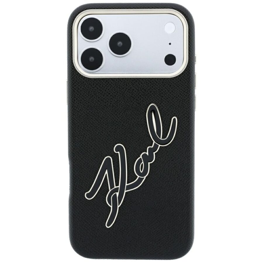 Etui Karl Lagerfeld Smooth Big Resin Signature Logo do iPhone 18 Pro Max / 17 Pro Max czarny