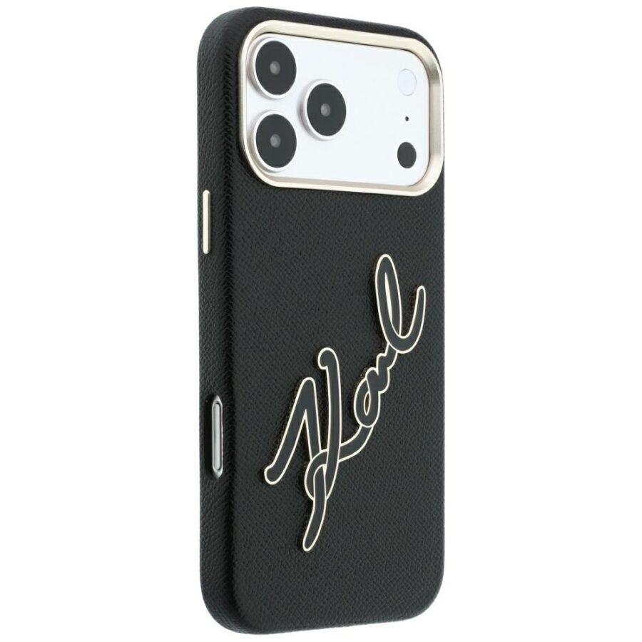 Etui Karl Lagerfeld Smooth Big Resin Signature Logo do iPhone 18 Pro Max / 17 Pro Max czarny