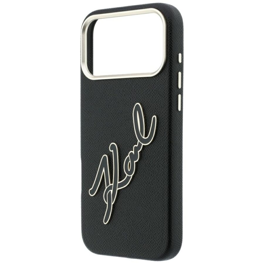 Etui Karl Lagerfeld Smooth Big Resin Signature Logo do iPhone 18 Pro Max / 17 Pro Max czarny