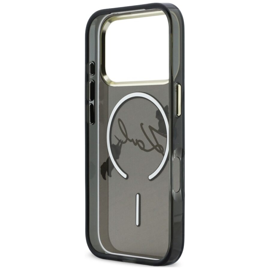 Etui Karl Lagerfeld Script Logo MagSafe do iPhone 18 Pro Max / 17 Pro Max czarny