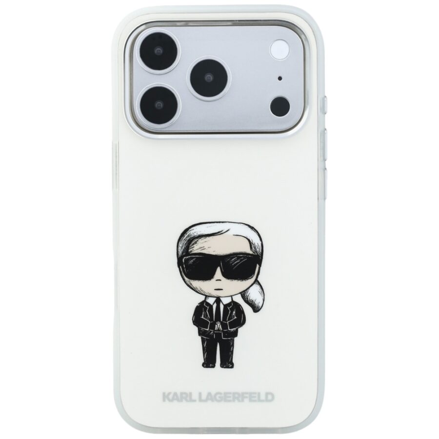 Etui Karl Lagerfeld IML Ikonik Sketch Print MagSafe do iPhone 18 Pro Max / 17 Pro Max beżowy