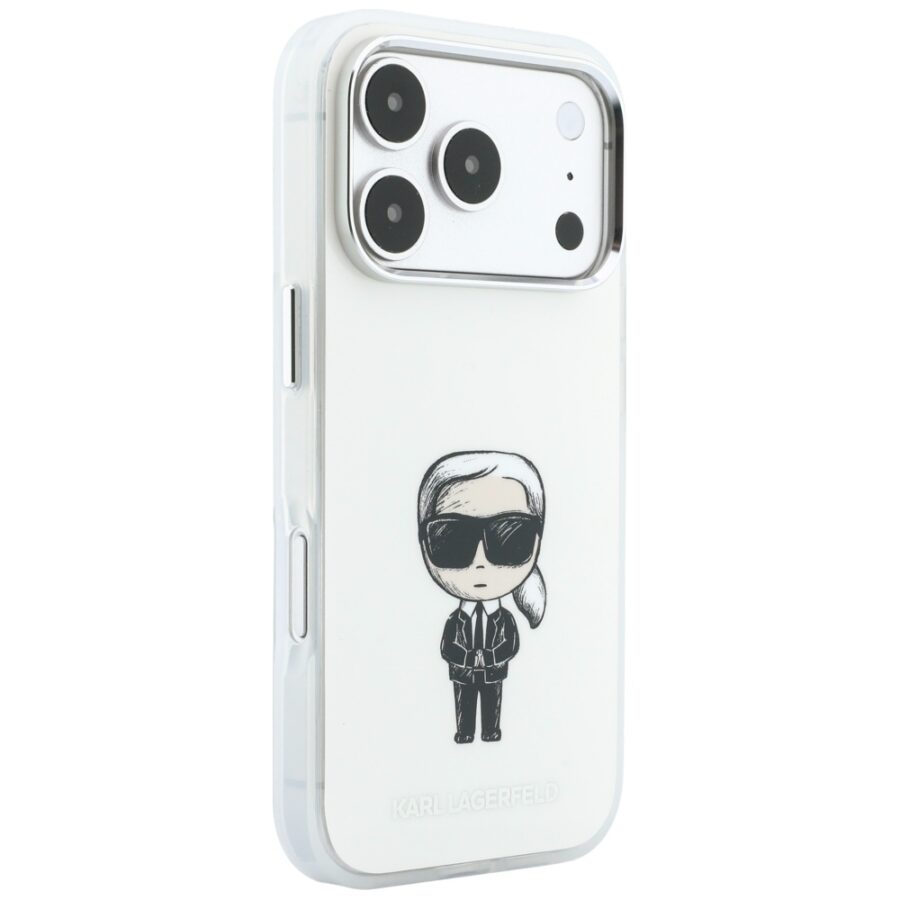 Etui Karl Lagerfeld IML Ikonik Sketch Print MagSafe do iPhone 18 Pro Max / 17 Pro Max beżowy