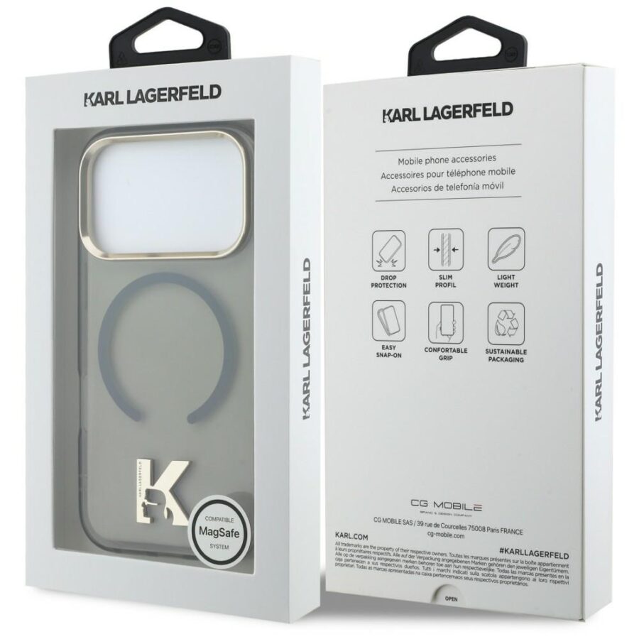 Etui Karl Lagerfeld IML K Head do iPhone 18 Pro Max / 17 Pro Max czarny