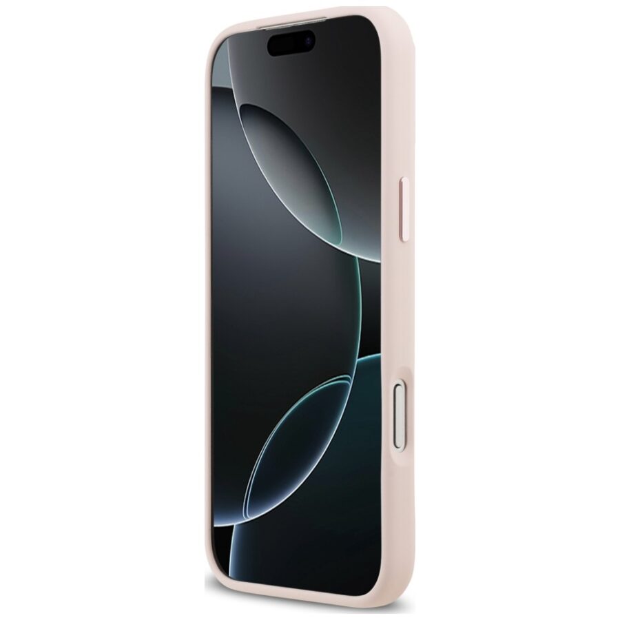 Etui Karl Lagerfeld Silicone Choupette Metal Pin do iPhone 18 Pro Max / 17 Pro Max różowy