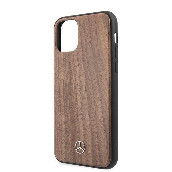 Mercedes MEHCN58VWOLB iPhone 11 Prohard case brązowy/brown Wood Line Walnut
