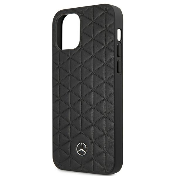 Mercedes MEHCP12LSPSBK iPhone 12 Pro Max6,7" czarny/black hardcase Leather Quilted Embossed
