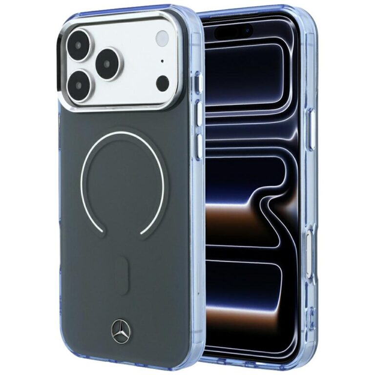 Etui Mercedes Double Layer Iconic Logo MagSafe do iPhone 18 Pro Max / 17 Pro Max antracytowy