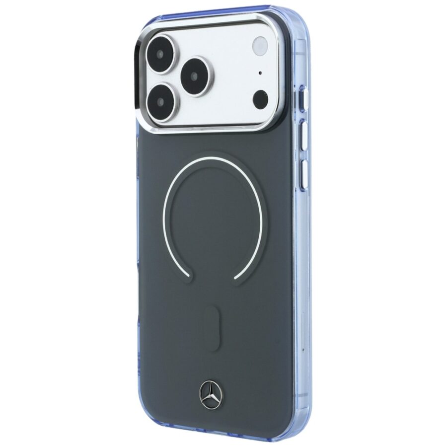 Etui Mercedes Double Layer Iconic Logo MagSafe do iPhone 18 Pro Max / 17 Pro Max antracytowy
