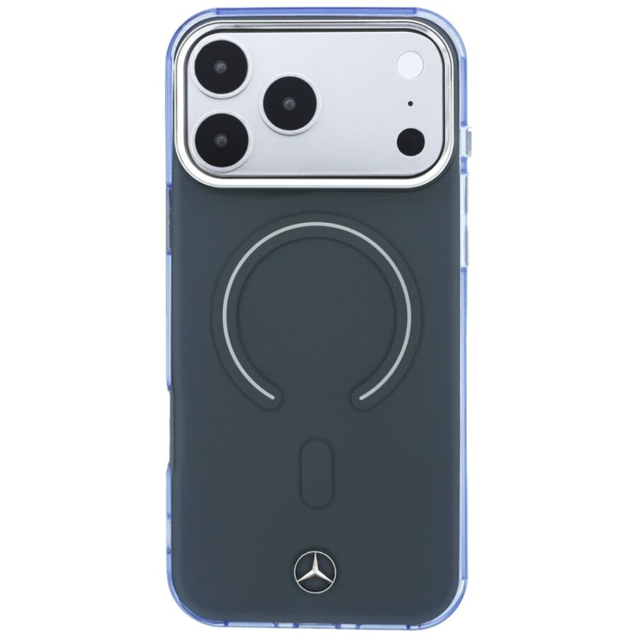 Etui Mercedes Double Layer Iconic Logo MagSafe do iPhone 18 Pro Max / 17 Pro Max antracytowy