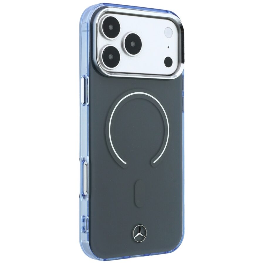 Etui Mercedes Double Layer Iconic Logo MagSafe do iPhone 18 Pro Max / 17 Pro Max antracytowy