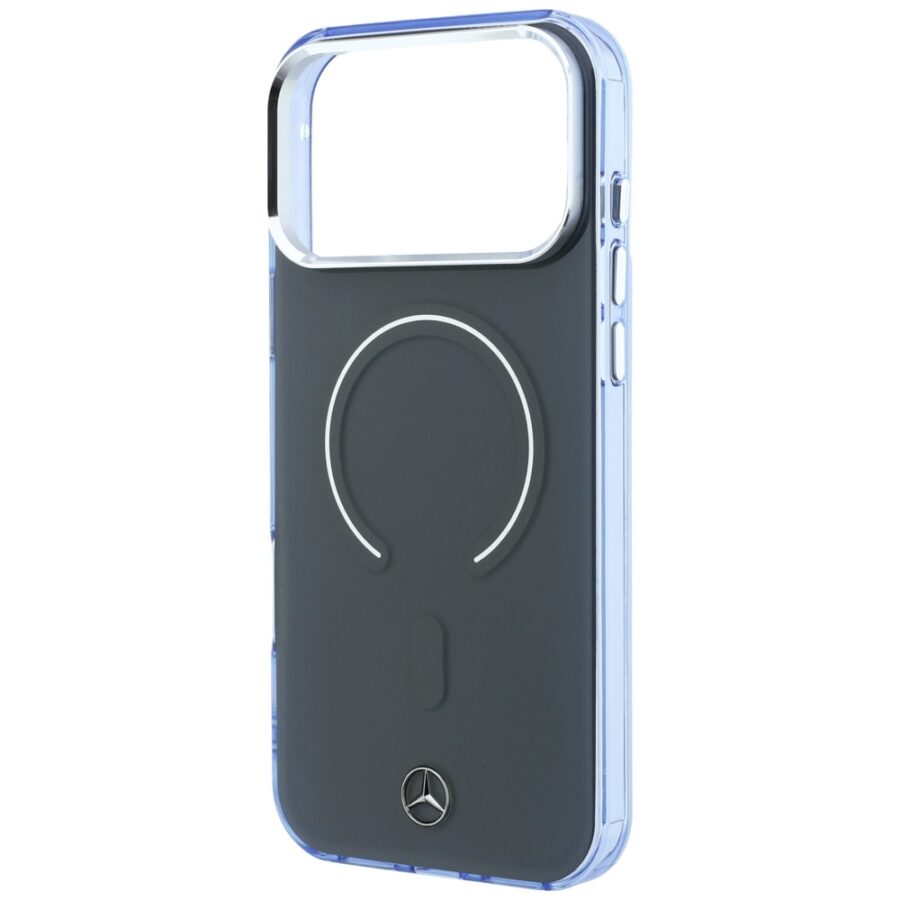 Etui Mercedes Double Layer Iconic Logo MagSafe do iPhone 18 Pro Max / 17 Pro Max antracytowy