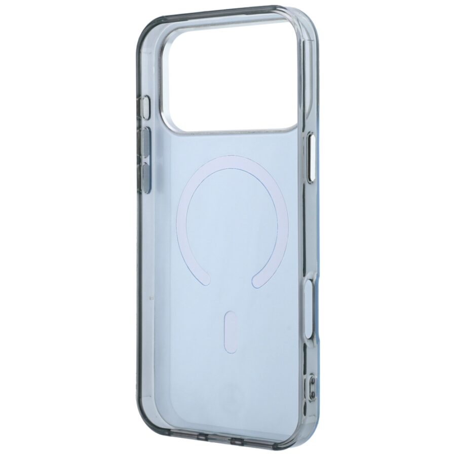 Etui Mercedes Double Layer Iconic Logo MagSafe do iPhone 18 Pro Max / 17 Pro Max niebieski