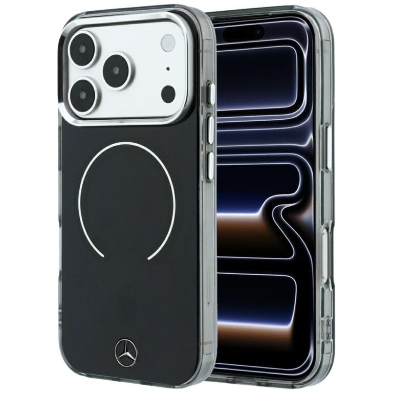 Etui Mercedes Double Layer Iconic Logo MagSafe do iPhone 18 Pro Max / 17 Pro Max czarny