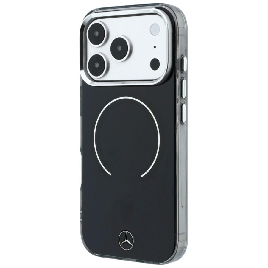 Etui Mercedes Double Layer Iconic Logo MagSafe do iPhone 18 Pro Max / 17 Pro Max czarny