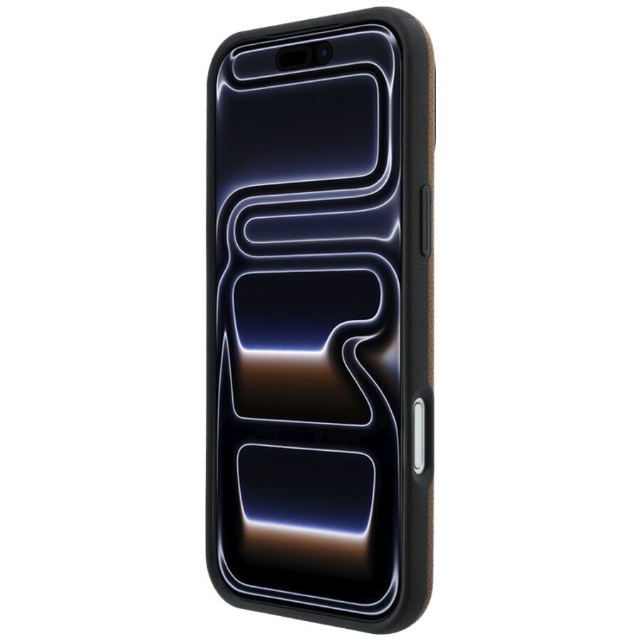 Zestaw etui + portfel Mercedes Grill     Pattern Leather MagSafe do iPhone 18 Pro Max / 17 Pro Max camel