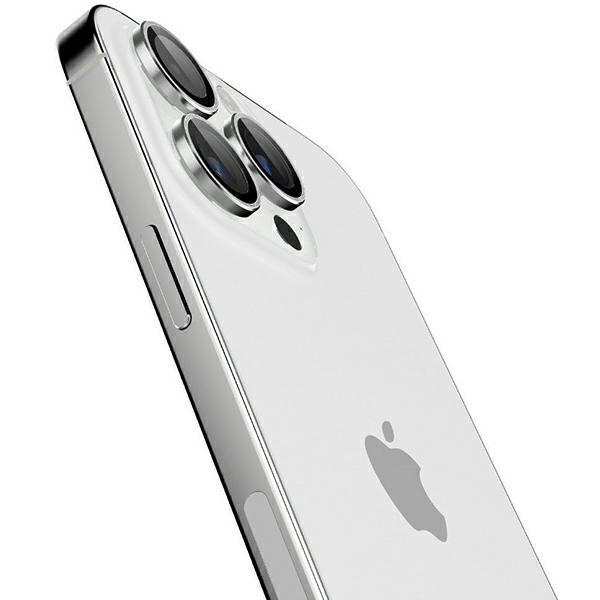 Spigen Optik.Tr Camera iPhone 14 Pro/14 Pro Max EZ FIT Lens 2szt./2pcs srebrny/silver AGL05599