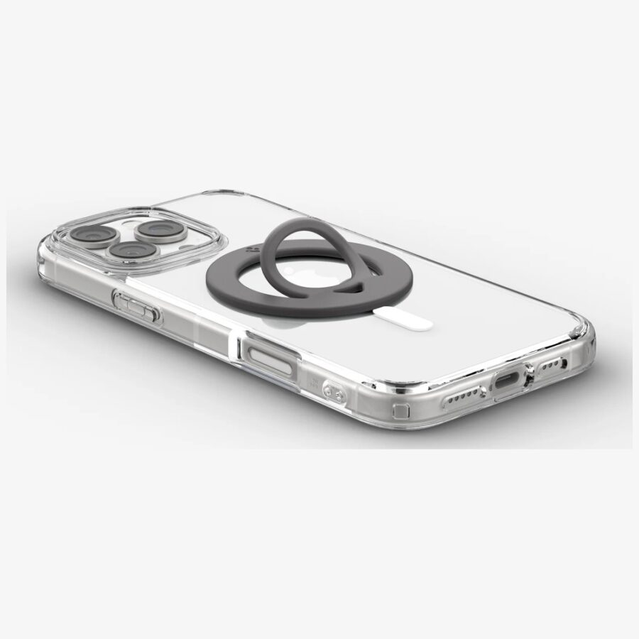 Uchwyt na telefon Spigen Dual Pop        MagSafe Phone Holder Slim szary marmur