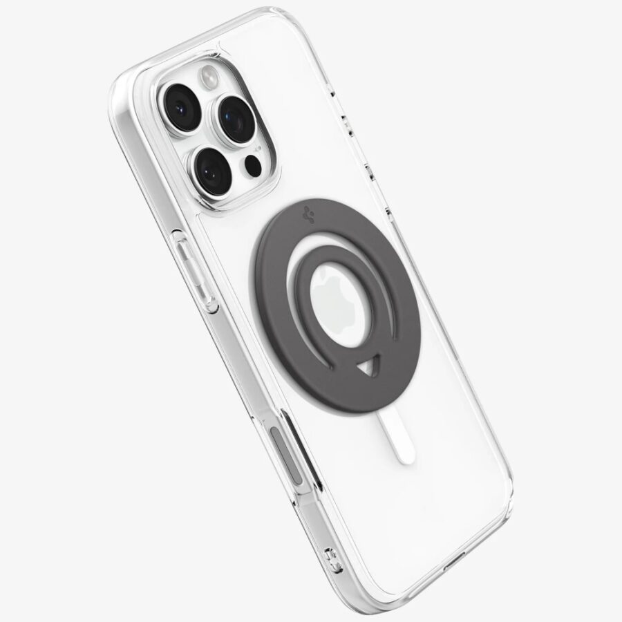 Uchwyt na telefon Spigen Dual Pop        MagSafe Phone Holder Slim szary marmur