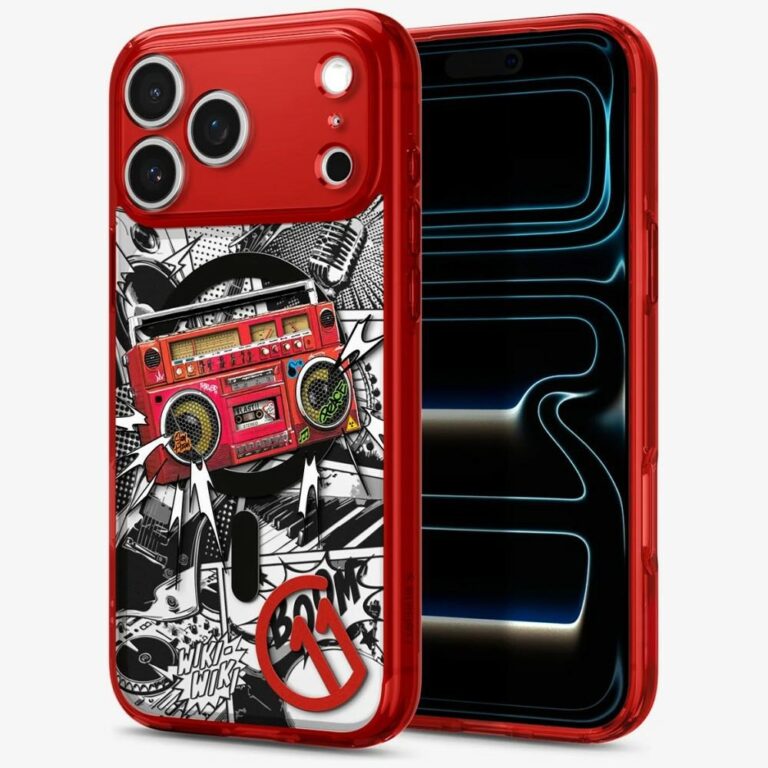 Etui Spigen C11 Series Blast Edition     MagFit do Apple iPhone 17 Pro czerwone