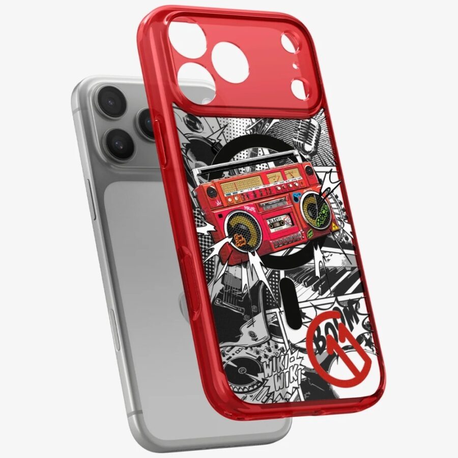 Etui Spigen C11 Series Blast Edition     MagFit do Apple iPhone 17 Pro Max czerwone