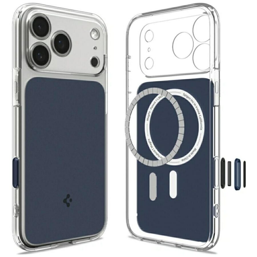Etui Spigen Ultra Hybrid "T" Mag MagSafe do iPhone 18 Pro / 17 Pro niebieski