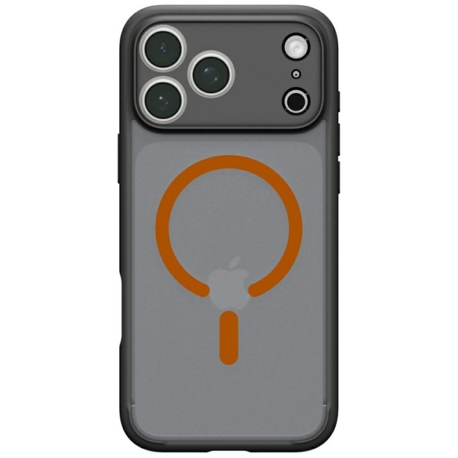 Etui Spigen Ultra Hybrid Mag MagSafe do  iPhone 18 Pro Max / 17 Pro Max czarno-pomarańczowy