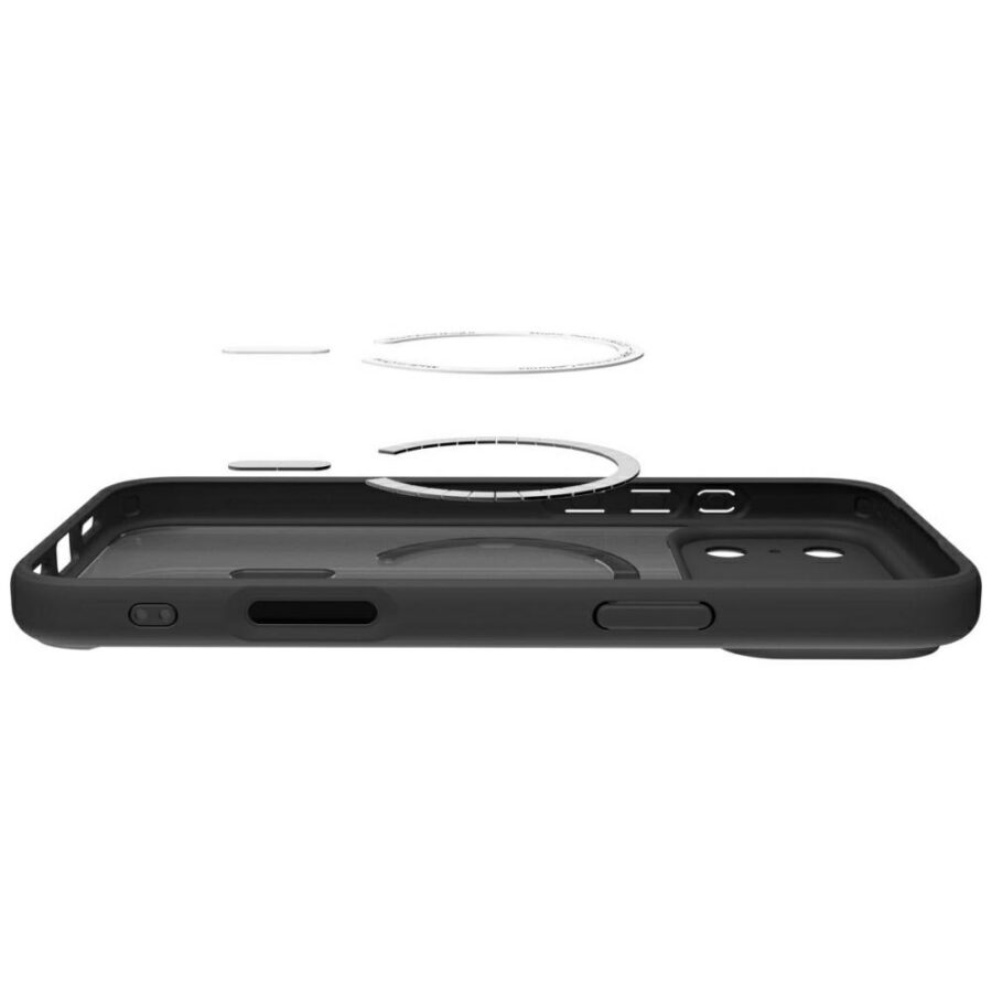 Etui Spigen Ultra Hybrid Mag MagSafe do  iPhone 18 Pro Max / 17 Pro Max czarno-pomarańczowy