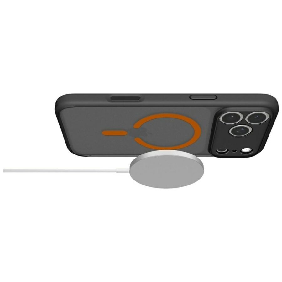 Etui Spigen Ultra Hybrid Mag MagSafe do  iPhone 18 Pro Max / 17 Pro Max czarno-pomarańczowy