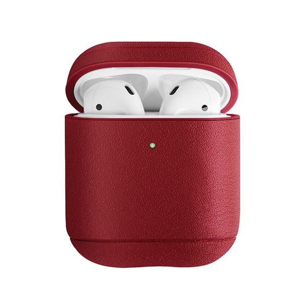 UNIQ etui Terra AirPods 1/2 gen.Genuine Leather czerwony/red