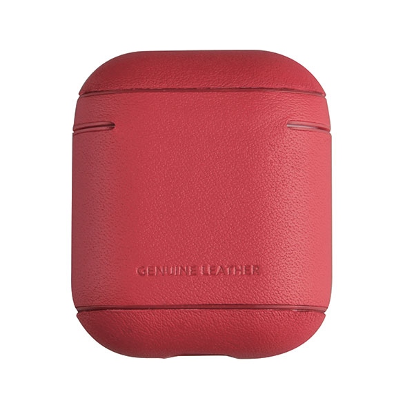 UNIQ etui Terra AirPods 1/2 gen.Genuine Leather czerwony/red