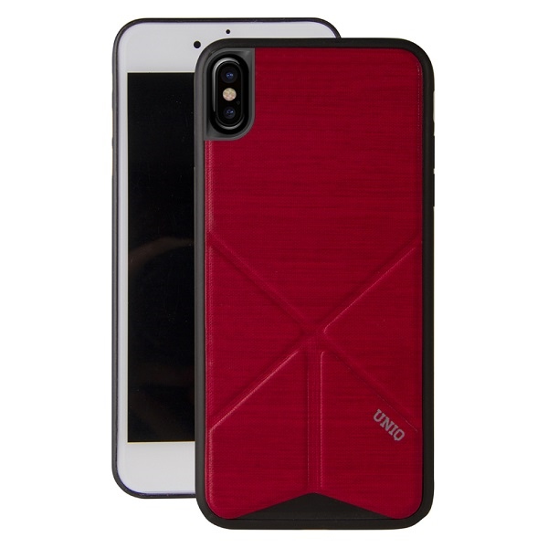 UNIQ etui Transforma Ligne iPhone X/Xsczerwony/fire red